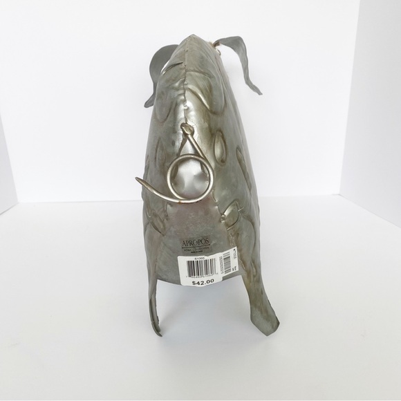 Pig Large Metal Hollow Le Jardin Apropos Home Collection 16.5” MWT Farmhouse - Picture 4 of 12